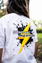 "STREET-BUILT KRUZ APPROVED" White Graphic Tee - Unisex
